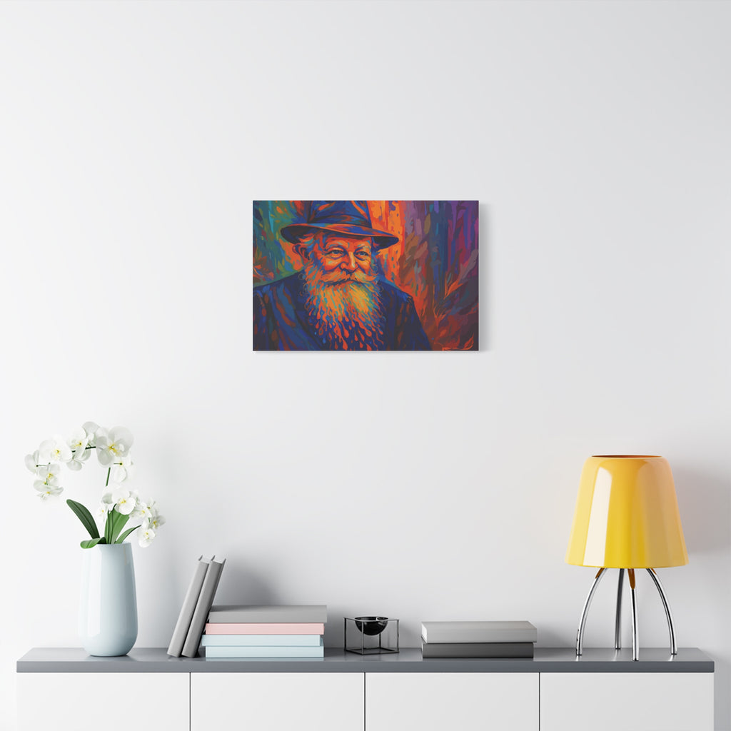 My Rebbe - Colorful Portrait Canvas Print