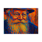 Jewish spiritual art decor – My Rebbe vibrant portrait by BeShvilo