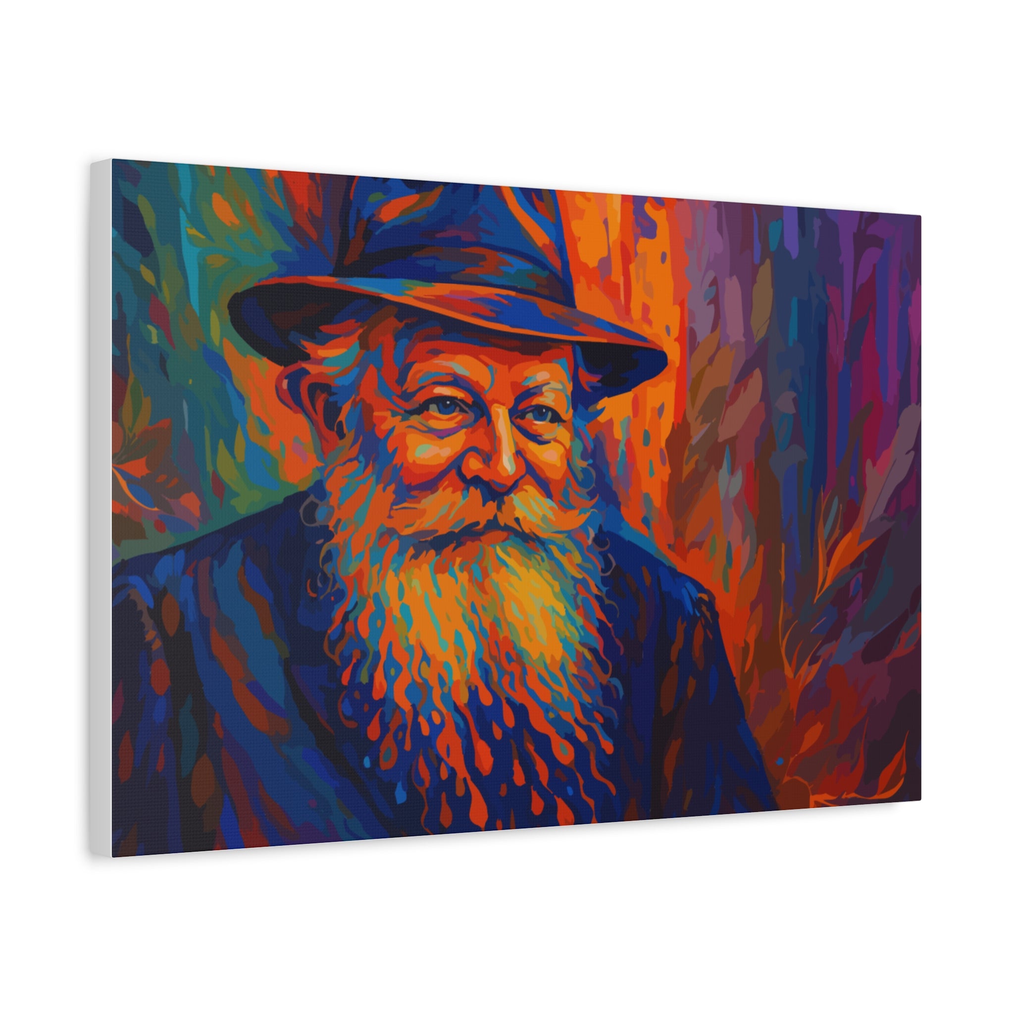 My Rebbe - Colorful Portrait Canvas Print