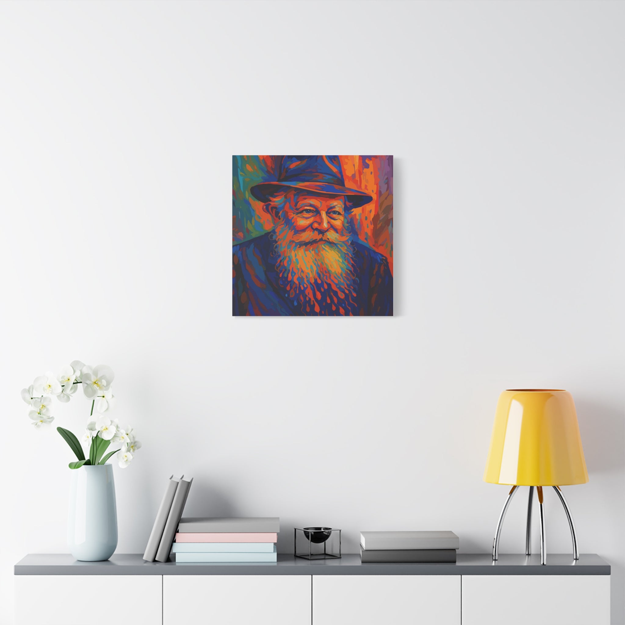 My Rebbe - Colorful Portrait Canvas Print