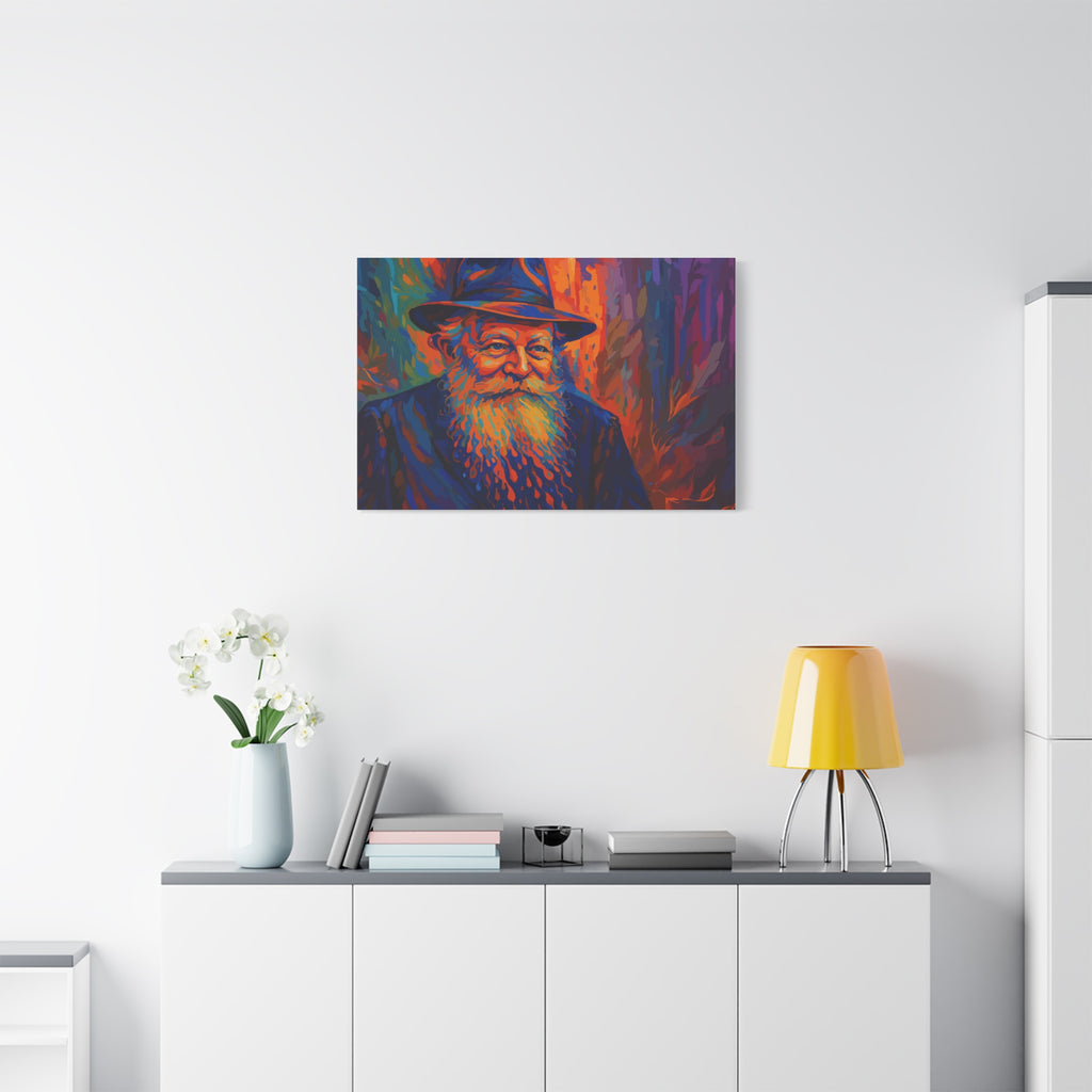 My Rebbe - Colorful Portrait Canvas Print