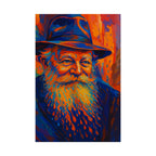 Modern interior with My Rebbe art print hanging on wall – BeShvilo Collection