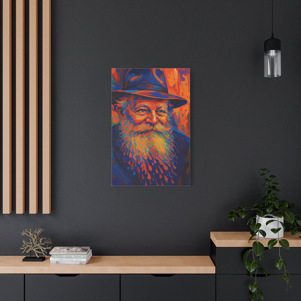 My Rebbe - Colorful Portrait Canvas Print