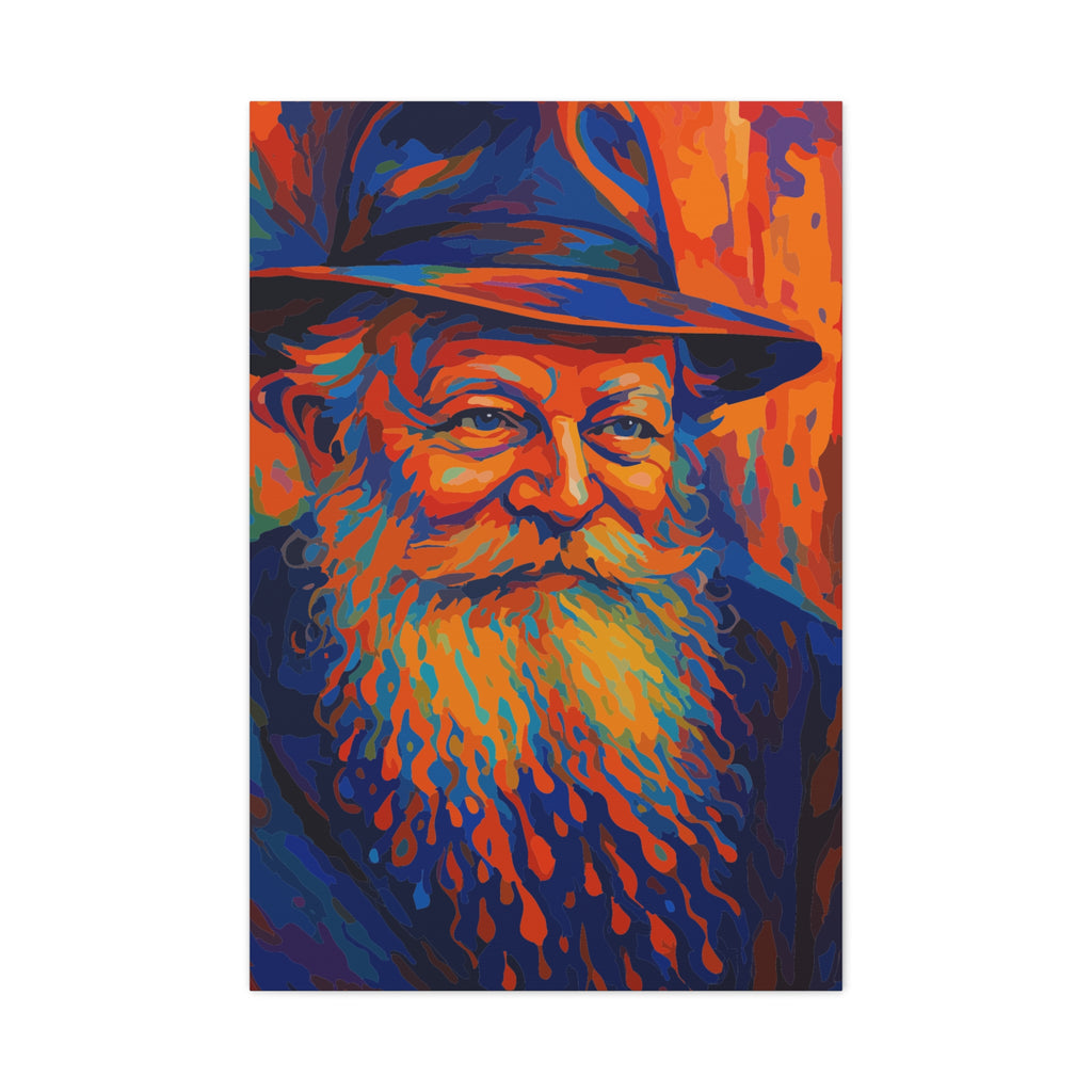 My Rebbe - Colorful Portrait Canvas Print