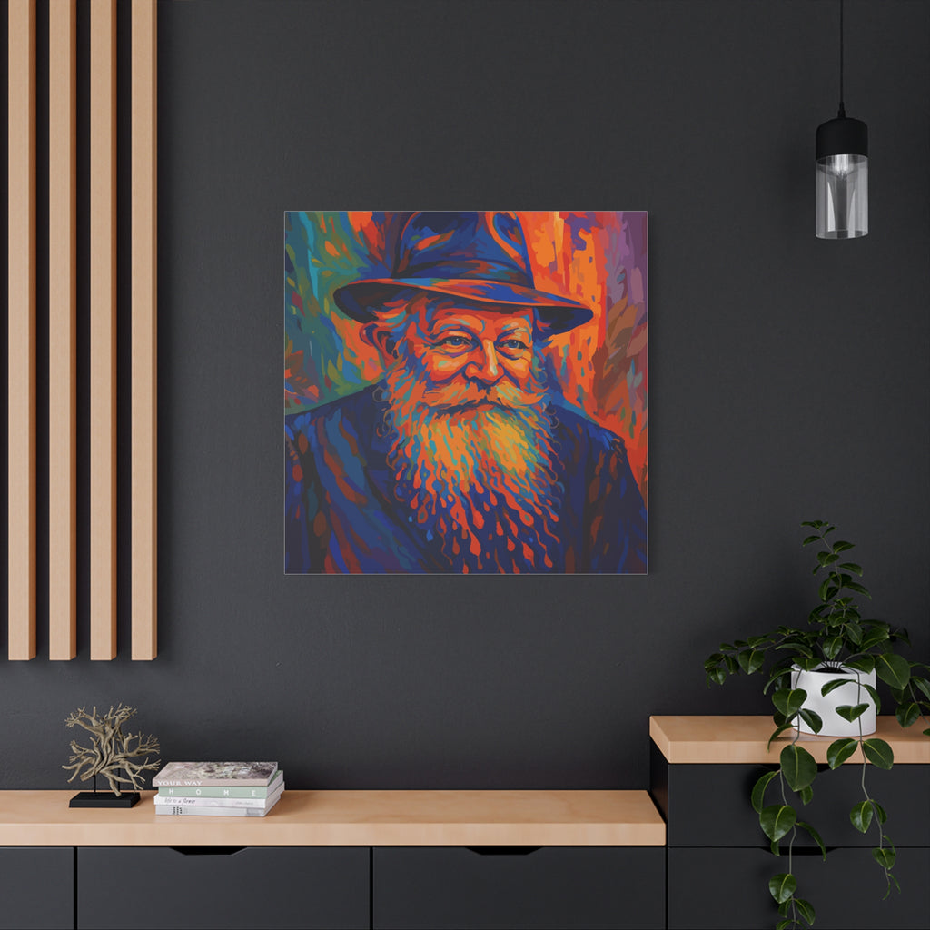 My Rebbe - Colorful Portrait Canvas Print