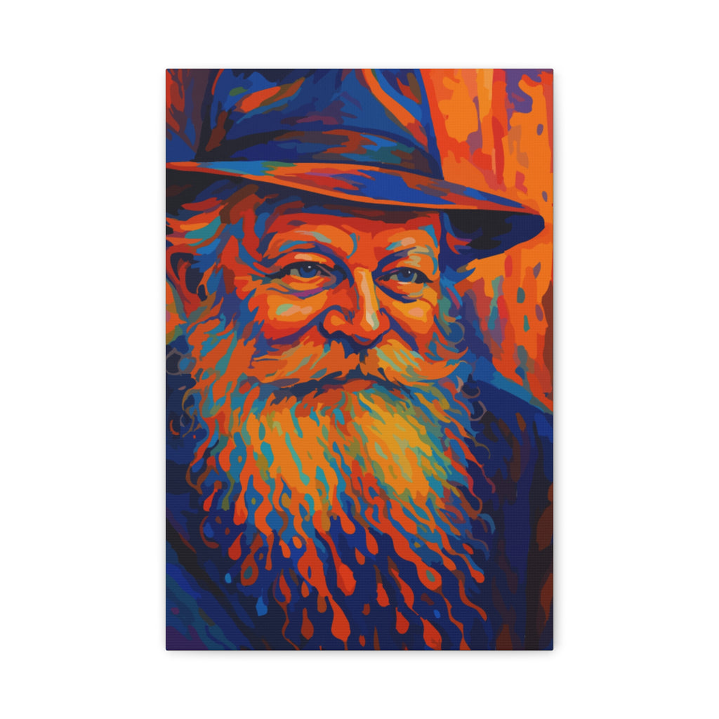 My Rebbe - Colorful Portrait Canvas Print