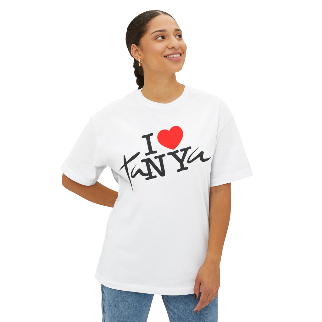 I Love Tanya – Unisex Oversized Boxy Tee | BeShvilo Collection