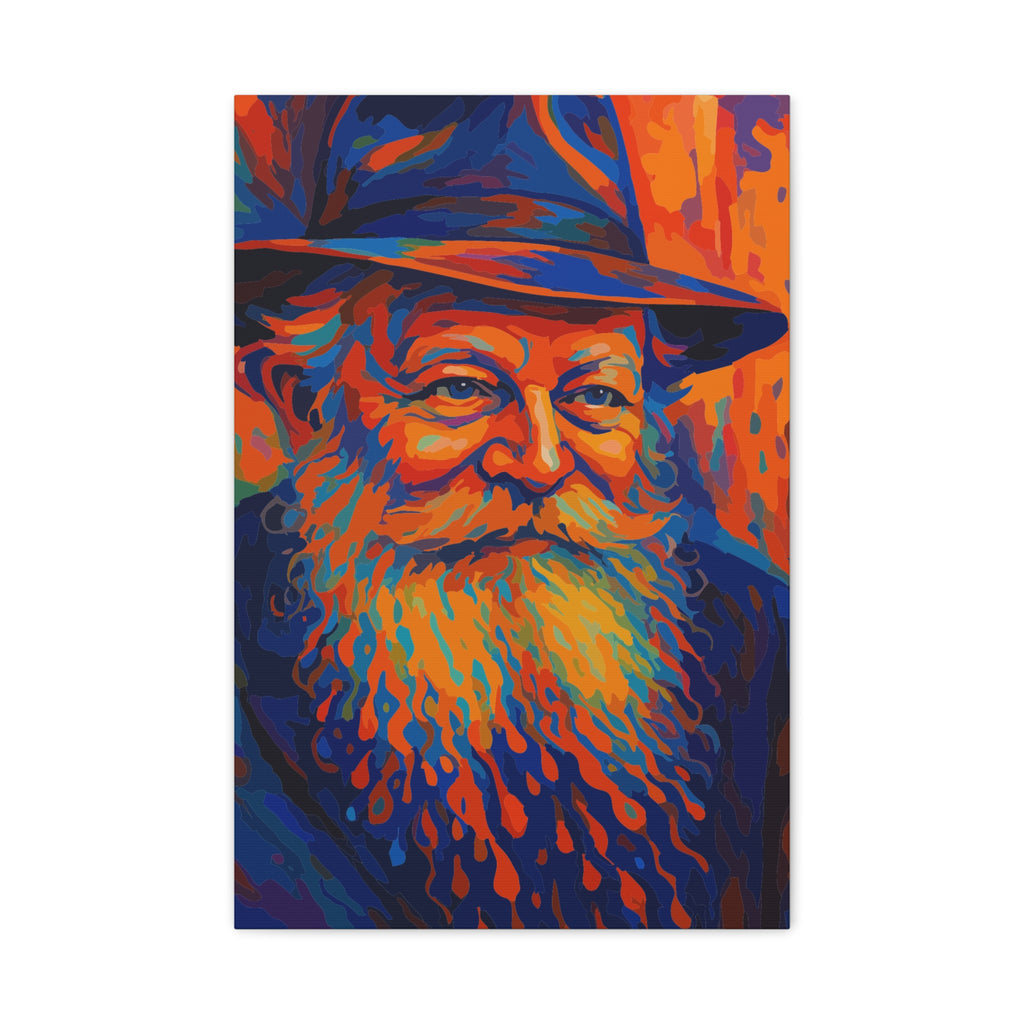 My Rebbe - Colorful Portrait Canvas Print