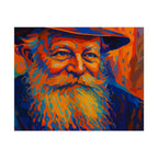 Jewish art print on matte canvas – Lubavitcher Rebbe portrait by BeShvilo Collection