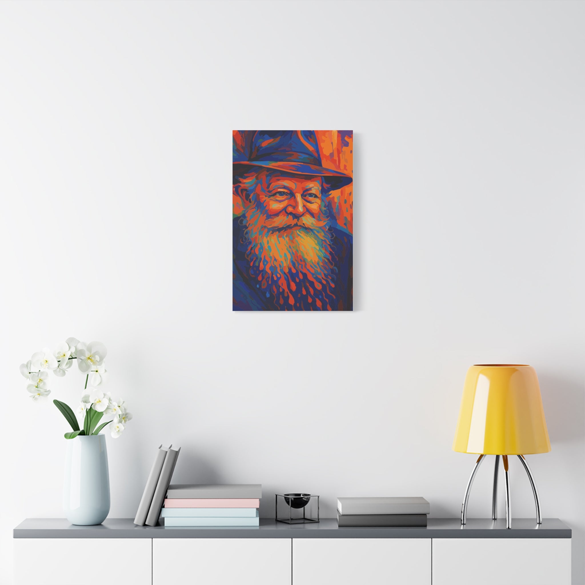 My Rebbe - Colorful Portrait Canvas Print