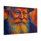 Lubavitcher Rebbe canvas print framed in black – BeShvilo spiritual Jewish wall art