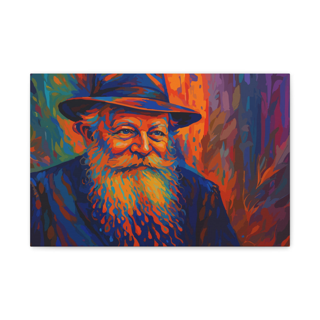 My Rebbe - Colorful Portrait Canvas Print