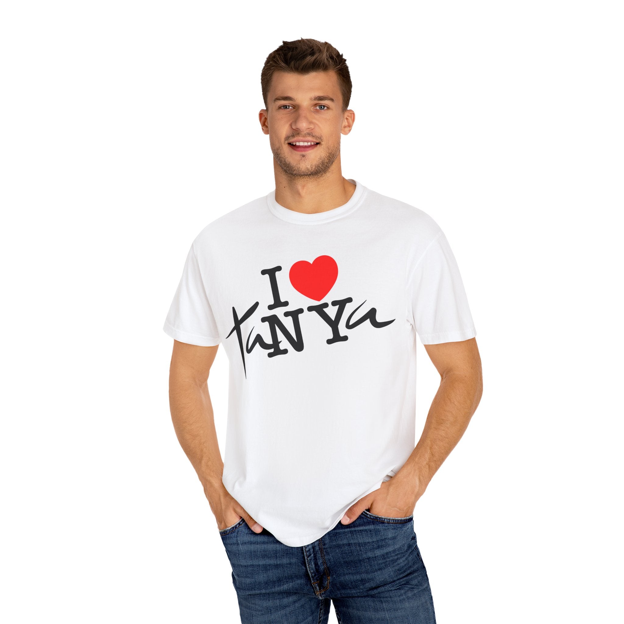 I ❤️ Tanya – Unisex Garment-Dyed T-Shirt | BeShvilo Collection