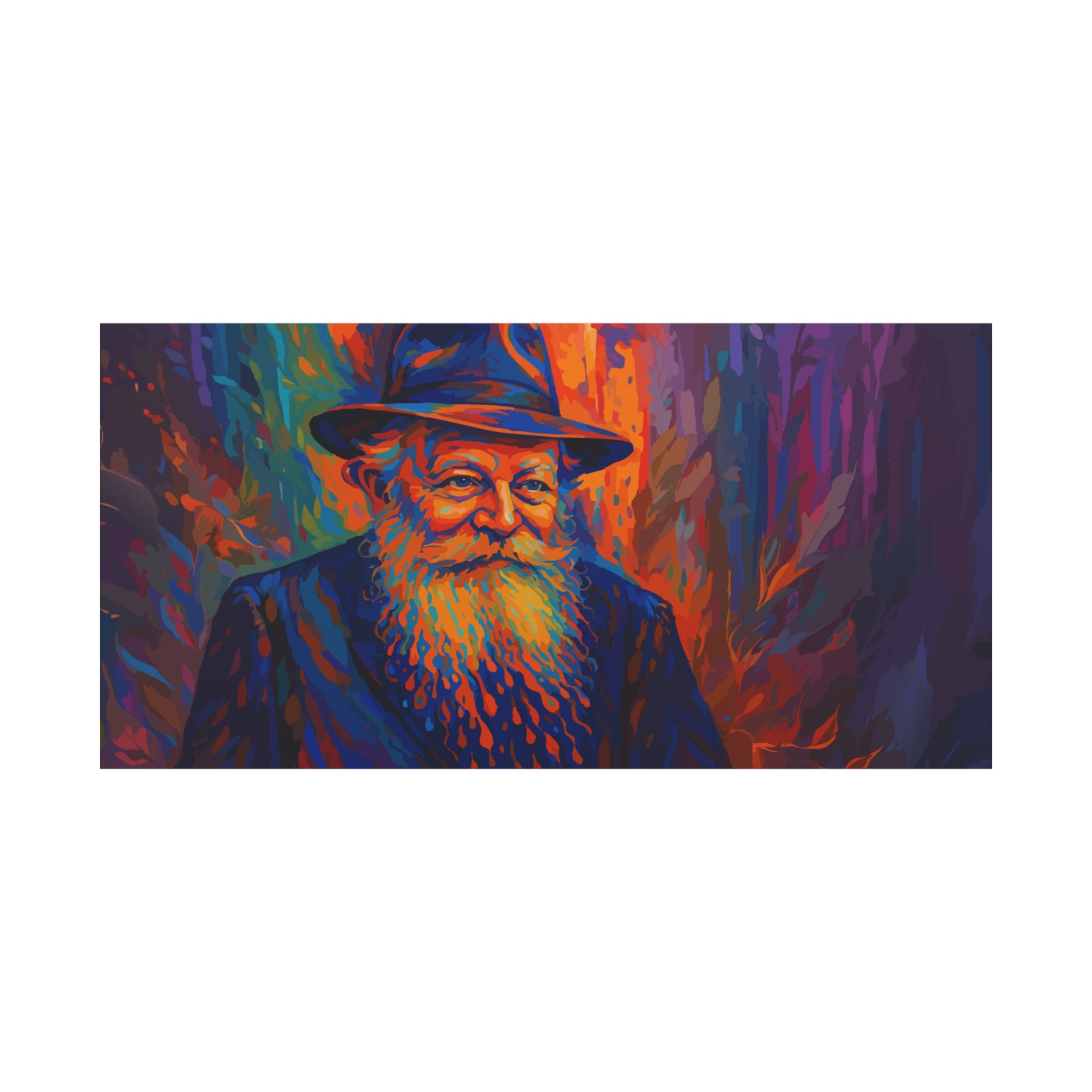 My Rebbe - Colorful Portrait Canvas Print